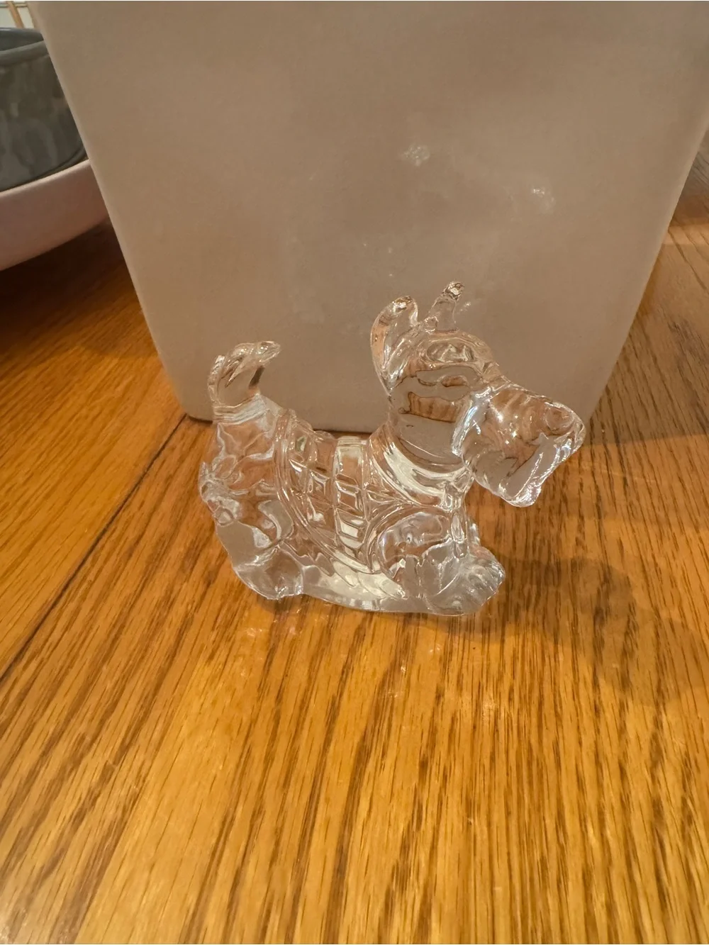 Princess House Clear Glass Scottie Dog Figurine